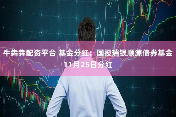 牛犇犇配资平台 基金分红：国投瑞银顺源债券基金11月25日分红