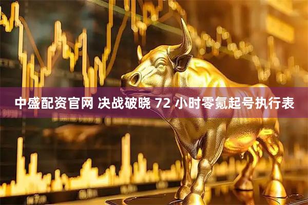 中盛配资官网 决战破晓 72 小时零氪起号执行表